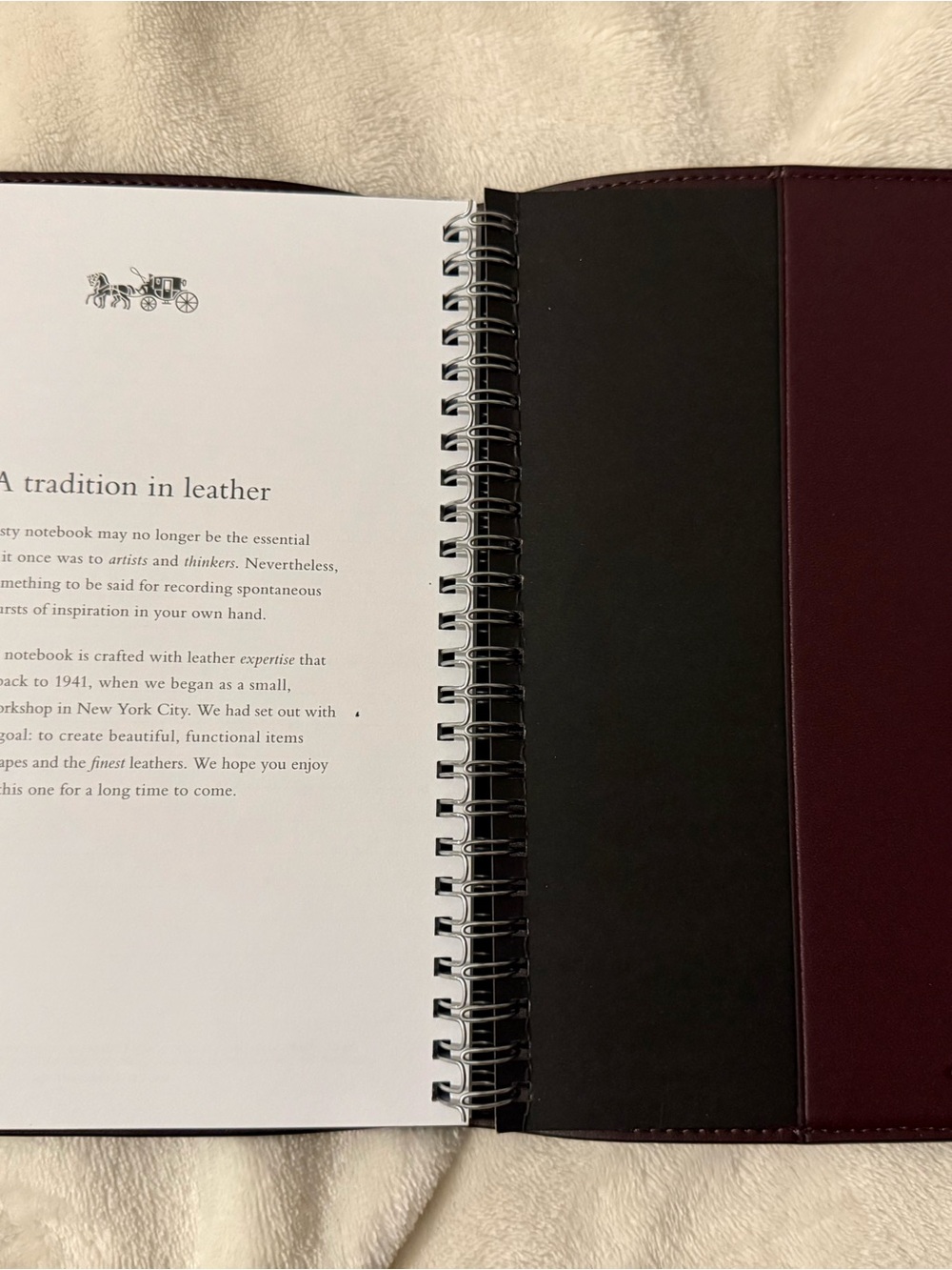 ♥️COACH Black Currant Notebook & Pencil Case Set🖤 - Picture 7 of 12
